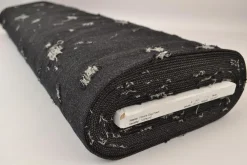 Jeans / denim jacquard – Worn-out black