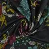 Jersey 4-way stretch – Happy flower on navy