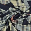 Jersey 4-way stretch – Old pink checkered on navy