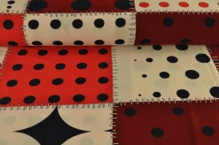 Jersey 4-way stretch – Patchwork red