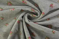 Jogging – Roses on grey melange