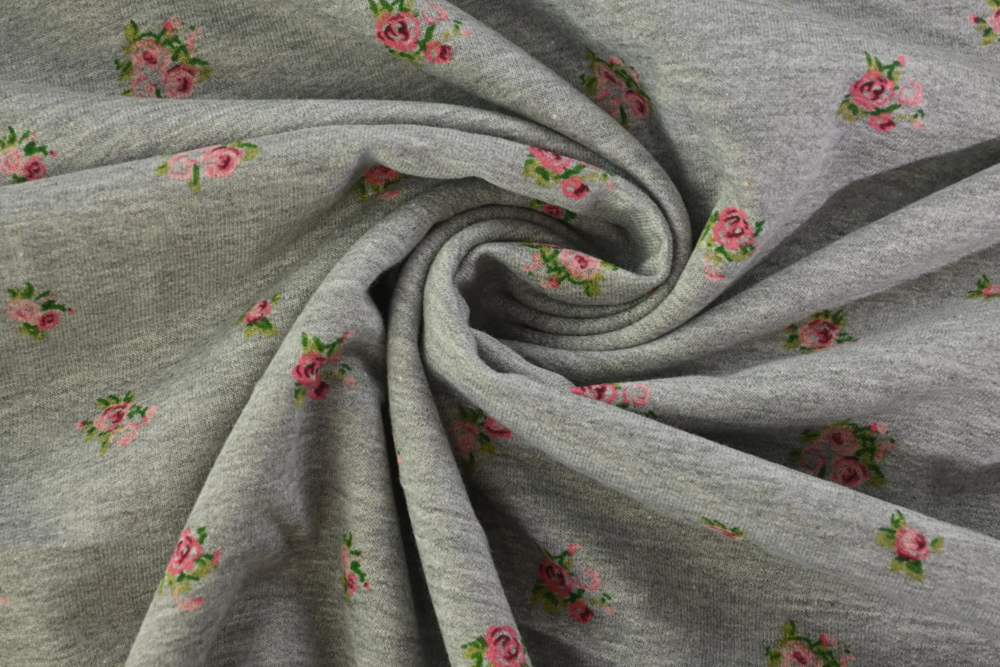 Jogging – Roses on grey melange
