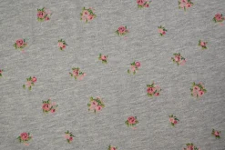 Jogging – Roses on grey melange