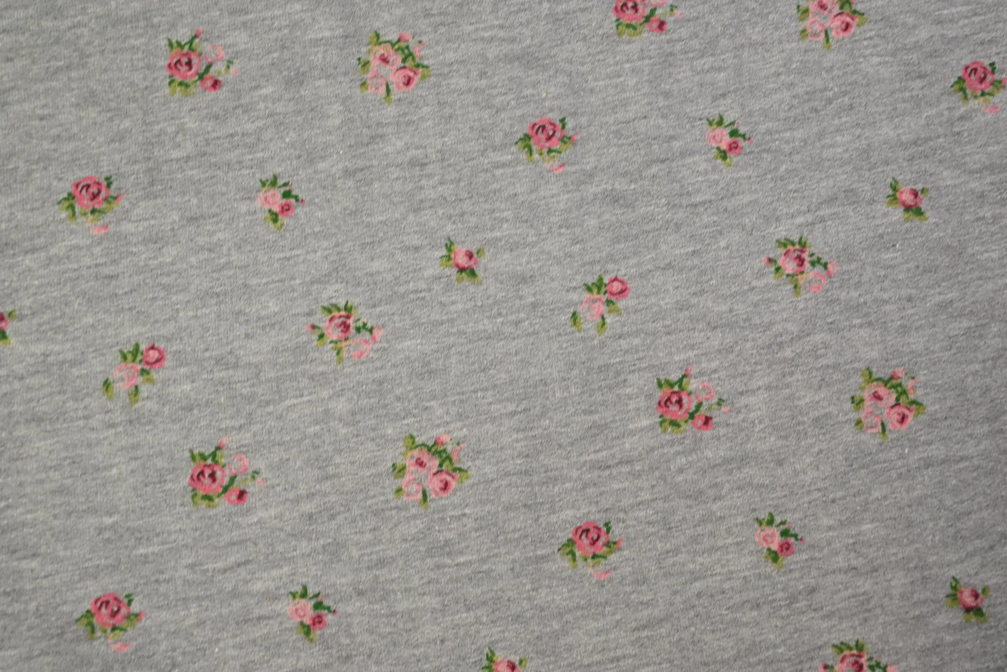 Jogging – Roses on grey melange