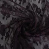 Kant – Aubergine bloemen