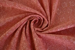 Kant dubbeldoek – Salmon small flower