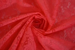 Kant – Koraal roze paisley bloem shiny