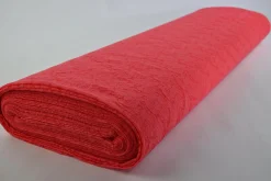Kant – Koraal roze paisley bloem shiny