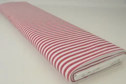 Katoen – Boerenbont – Gestreept 6,5 mm rood