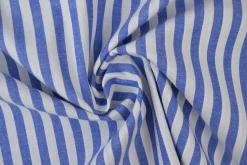 Katoen – Boerenbont – Gestreept 6,5 mm blauw