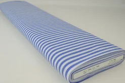 Katoen – Boerenbont – Gestreept 6,5 mm blauw