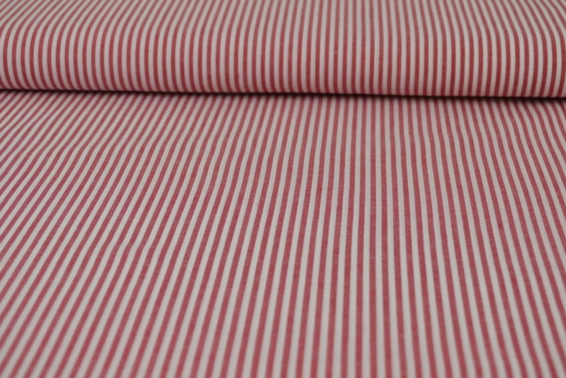 Katoen – Boerenbont – Gestreept 2,5 mm rood