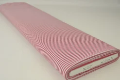 Katoen – Boerenbont – Gestreept 2,5 mm rood