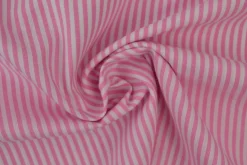 Katoen – Boerenbont – Gestreept 2,5 mm roze