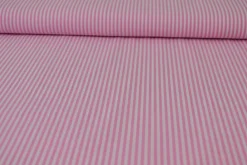 Katoen – Boerenbont – Gestreept 2,5 mm roze