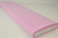 Katoen – Boerenbont – Gestreept 2,5 mm roze