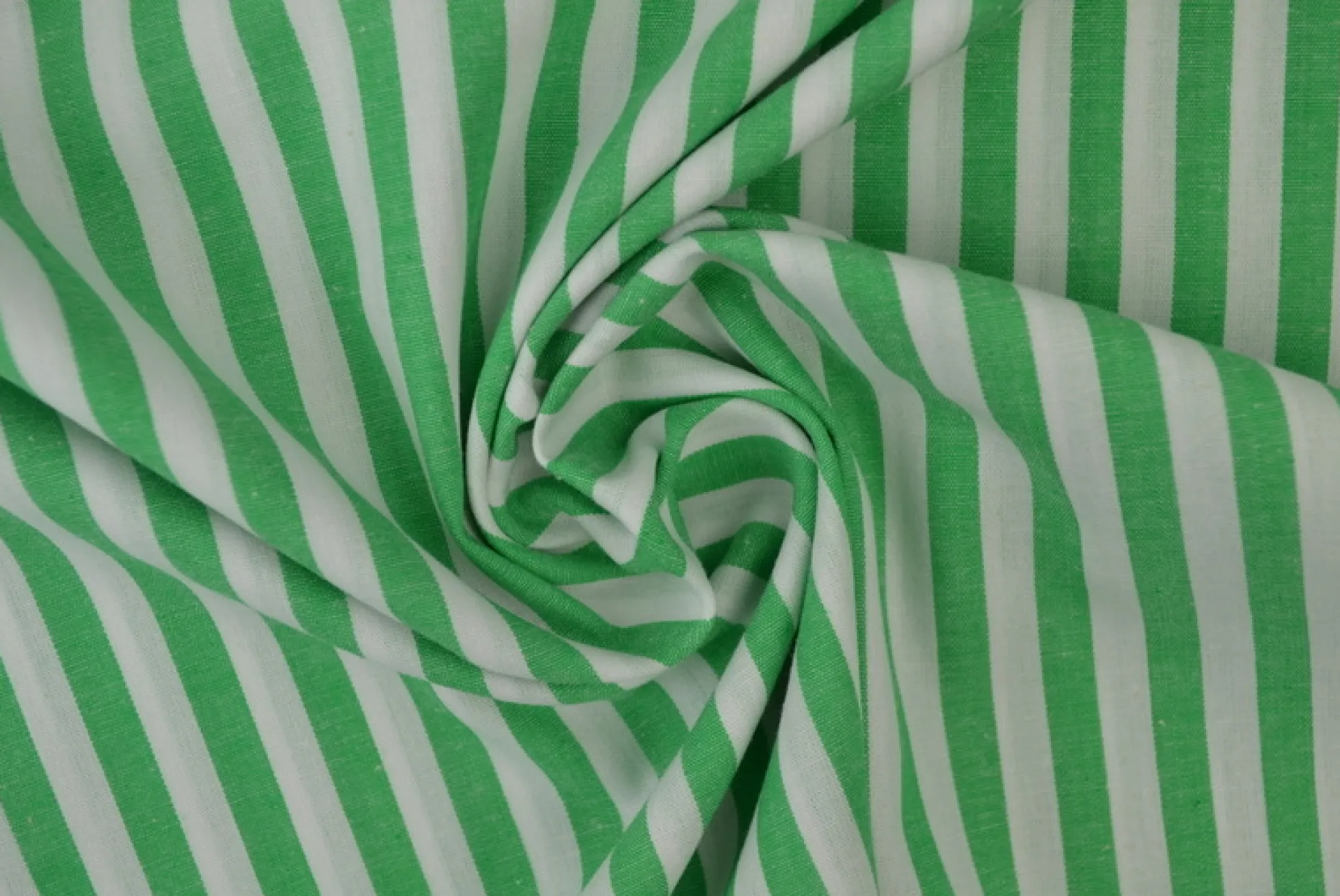Katoen – Boerenbont – Gestreept 6,5 mm groen