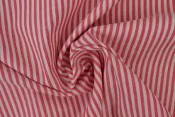 Katoen – Boerenbont – Gestreept 2,5 mm fuchsia