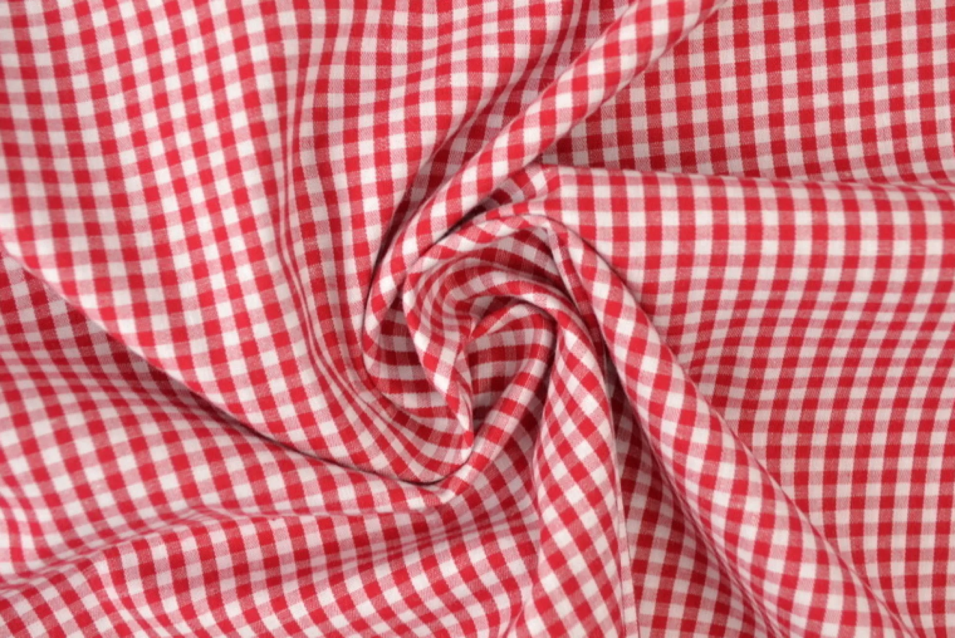 Katoen – Boerenbont – Ruitjes 2,5 mm rood