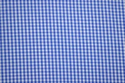 Katoen – Boerenbont – Ruitjes 2,5 mm blauw