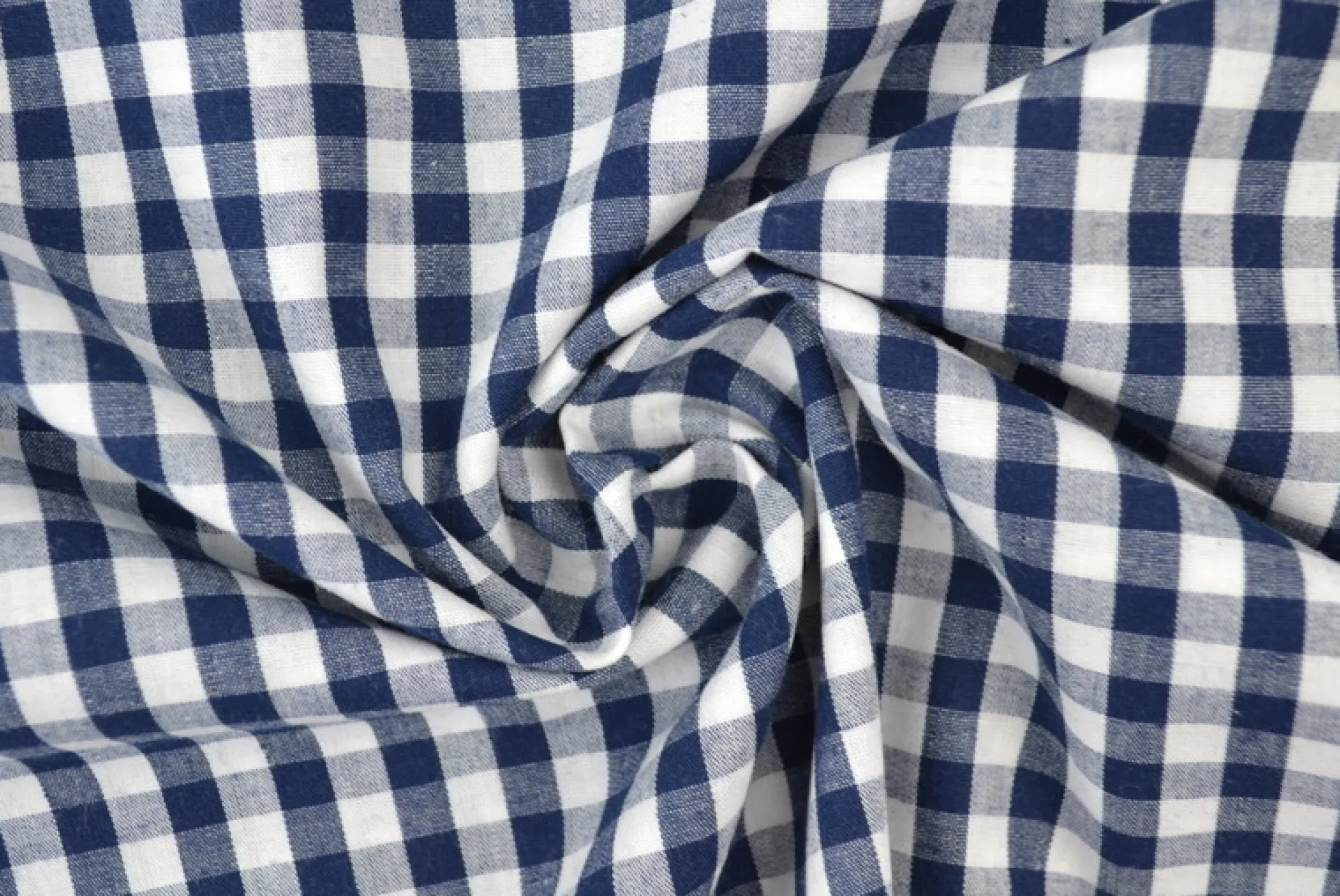 Katoen – Boerenbont – Ruitjes 6,5 mm navy