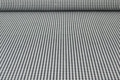 Katoen – Boerenbont – Ruitjes 2,5 mm zwart