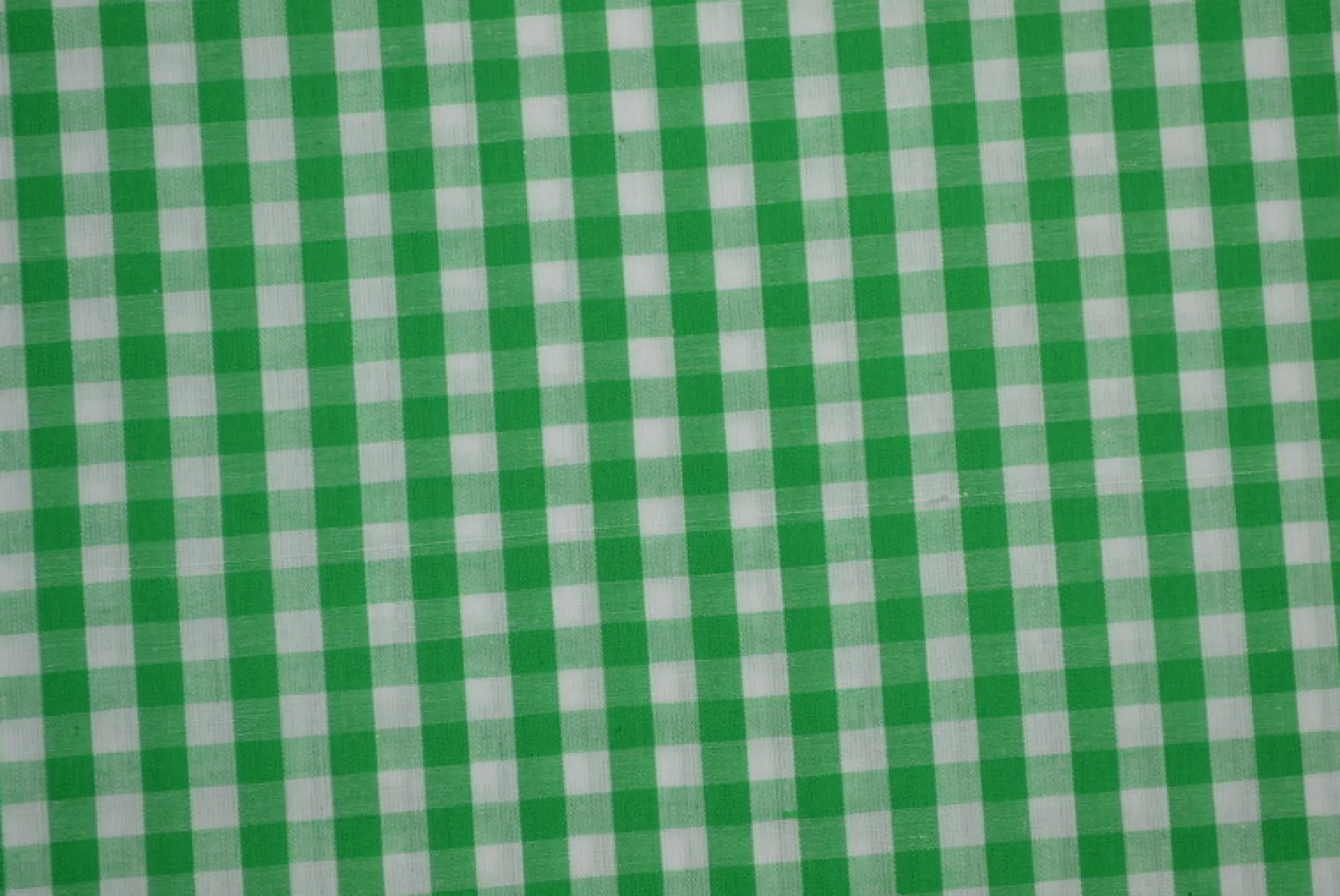 Katoen – Boerenbont – Ruitjes 6,5 mm groen