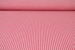 Katoen  – Boerenbont – Ruitjes 2,5 mm fuchsia