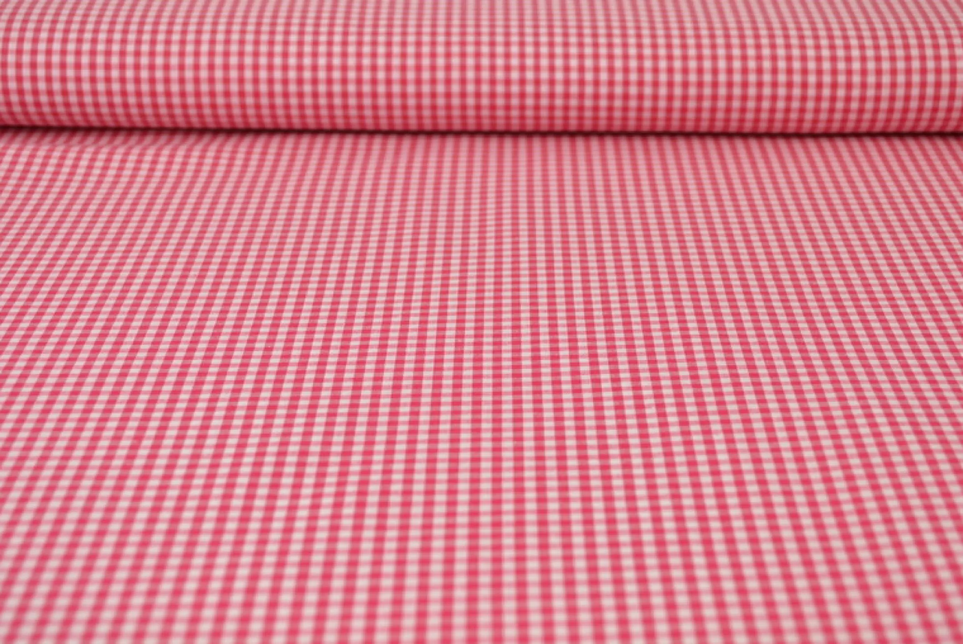 Katoen – Boerenbont – Ruitjes 2,5 mm fuchsia