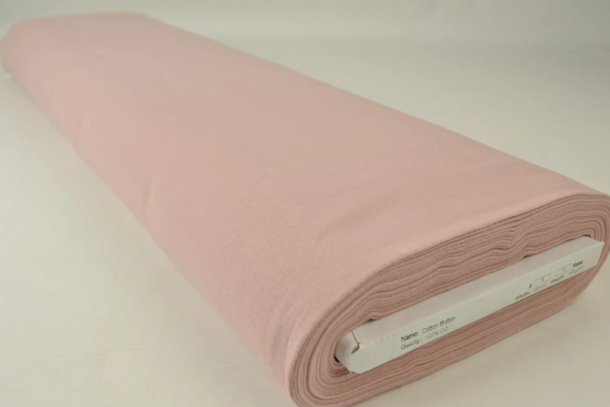 Katoen flanel / molton – Dusky roze