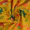 Katoen flanel / molton – Frogs on ocher