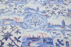 Katoen gecoat / tafelzeil – Typisch Holland delfts blauw