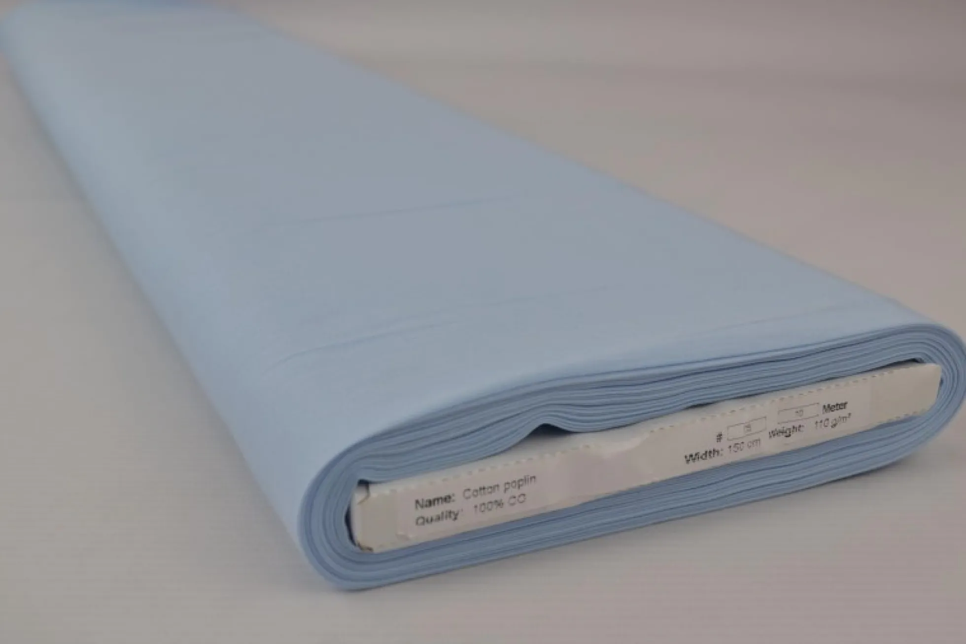 Katoen Poplin: Babyblauw