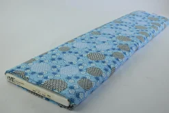 Katoen poplin – Blauw bloemetjes en stippen