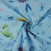 Katoen poplin – Blue dino adventure