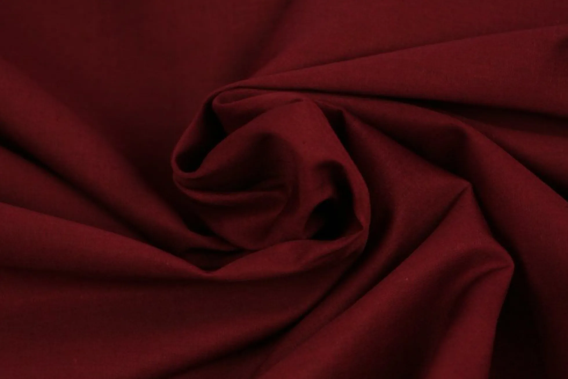 Katoen Poplin: Bordeauxrood