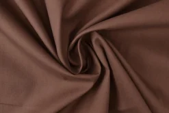 Katoen Poplin: Bruin