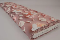 Katoen poplin digitaal – Old pink butterfly kisses