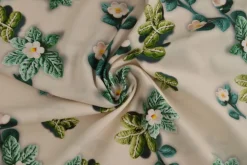 Katoen poplin digitaal – Spring bloom champagne