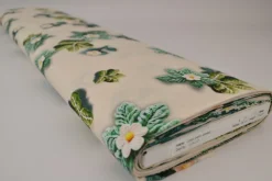 Katoen poplin digitaal – Spring bloom champagne