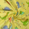 Katoen poplin – Dino geel