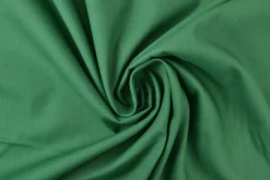 Katoen Poplin: Donkergroen