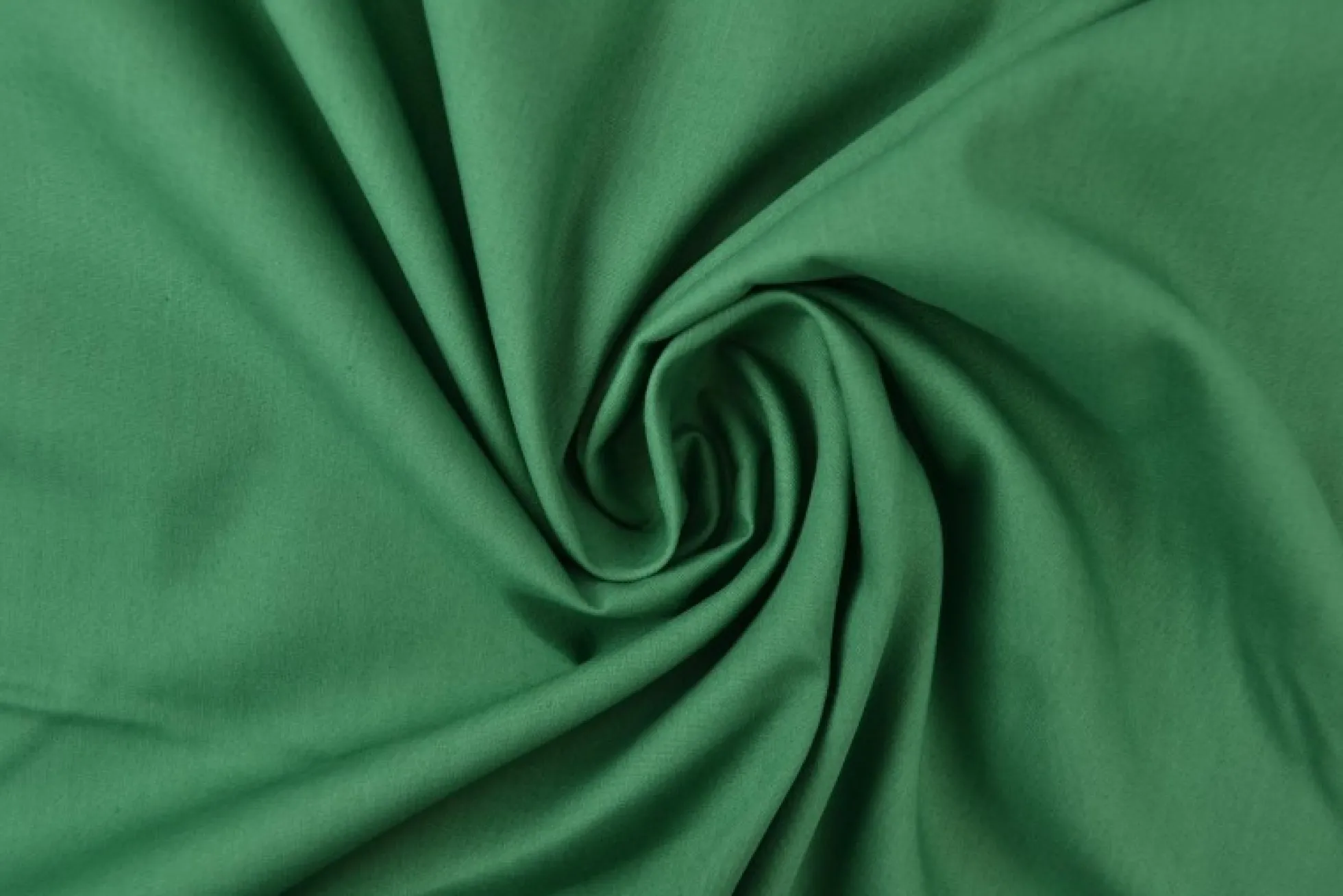 Katoen Poplin: Donkergroen