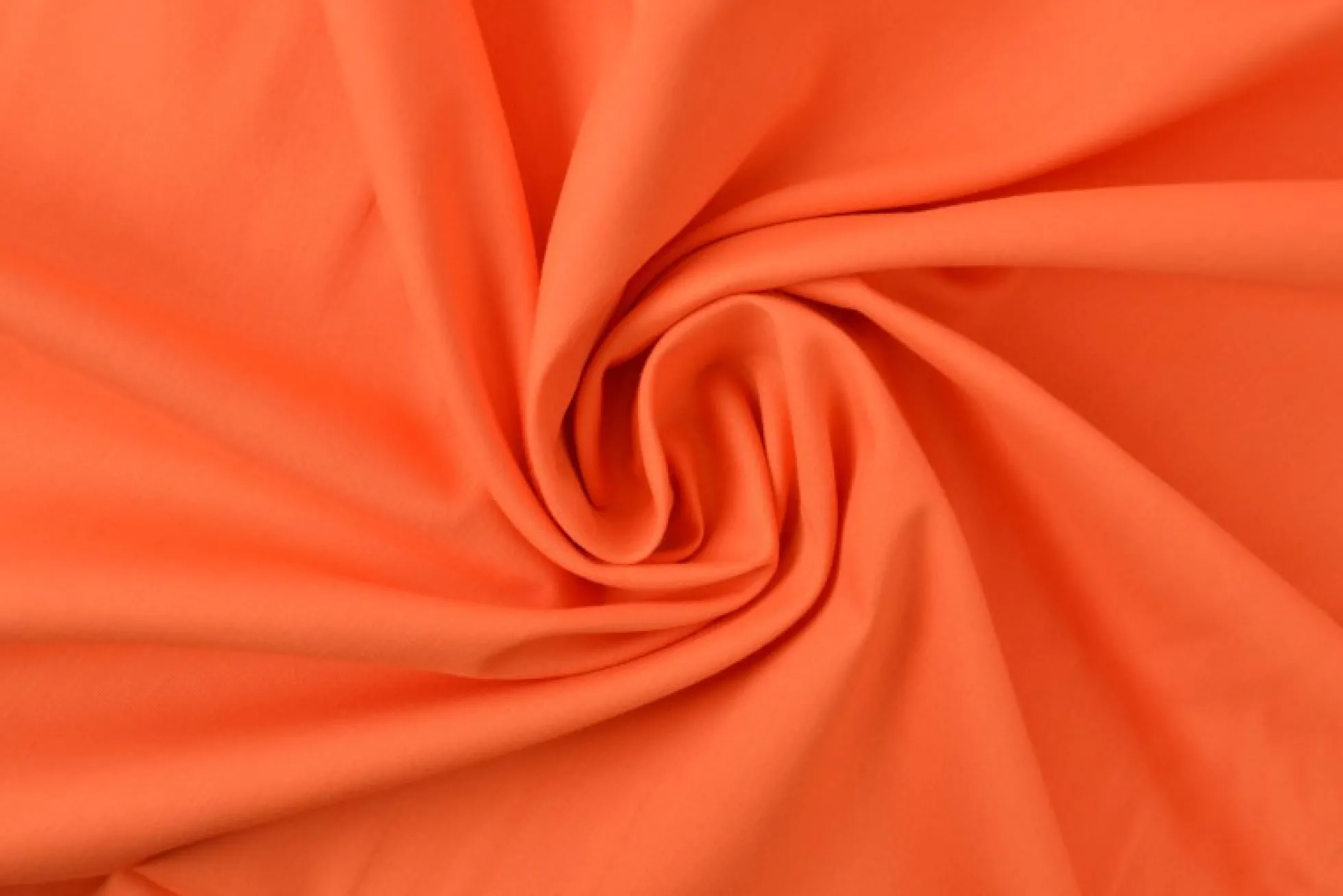 Katoen Poplin: Donker oranje
