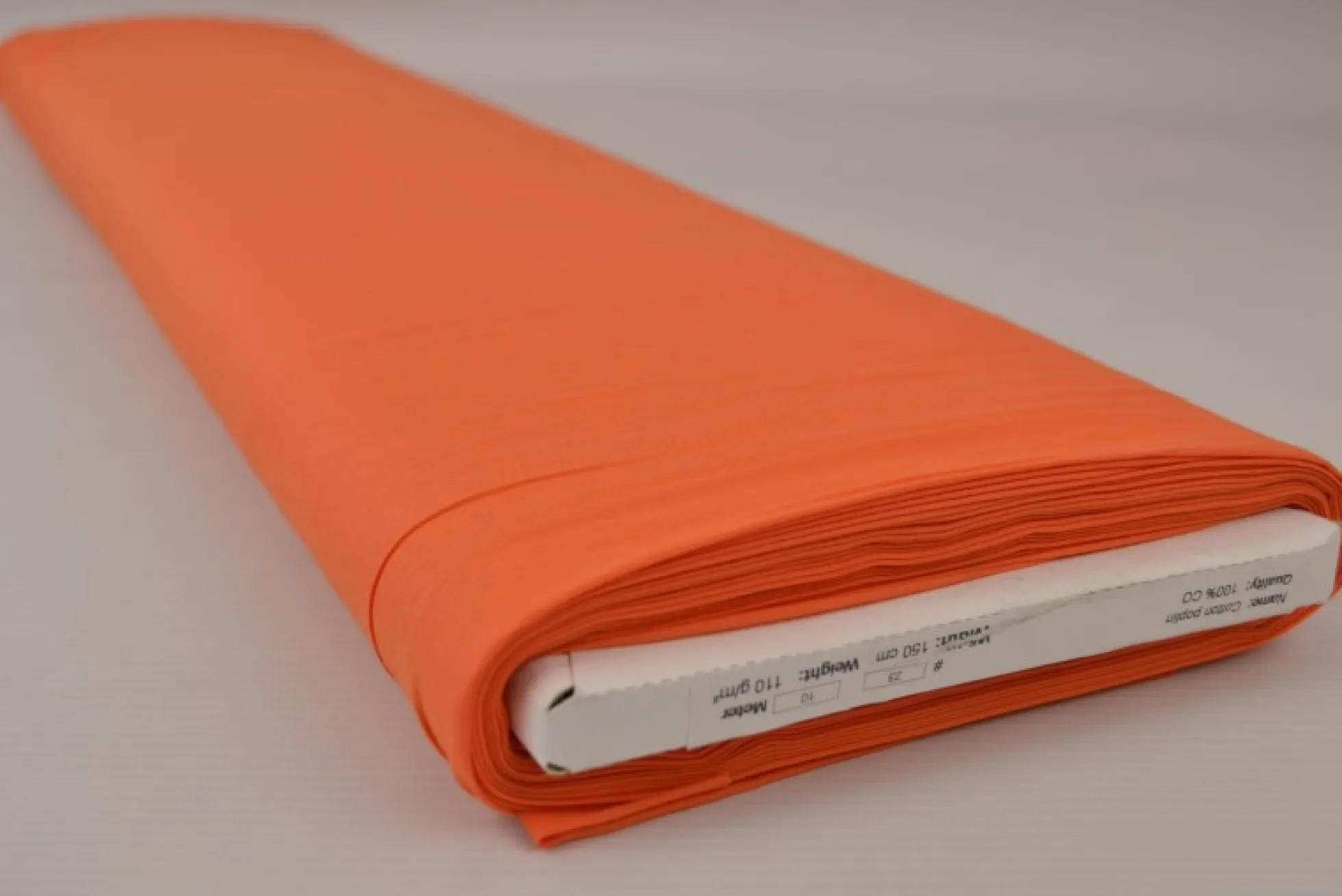 Katoen Poplin: Donker oranje