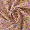 Katoen poplin – Drukke kleurrijke bloemenprint roze en geel