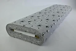 Katoen poplin – Grijs dinosaurus