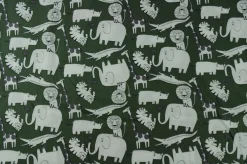 Katoen poplin – Jungle friends