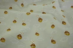 Katoen poplin – Licht zandkleurig vlieger
