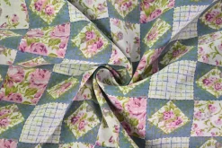 Katoen poplin – Rose Patchwork